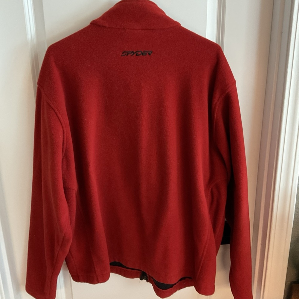 Spyder - Full Zip Fleece Jacket - Rust - Men’s Size X-Large - Picture 4 of 13